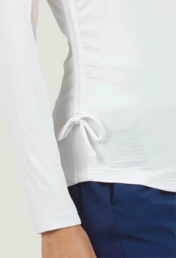 WOMEN'S SOLID ADJUSTABLE LENGTH LONG SLEEVE POLO - Image 26