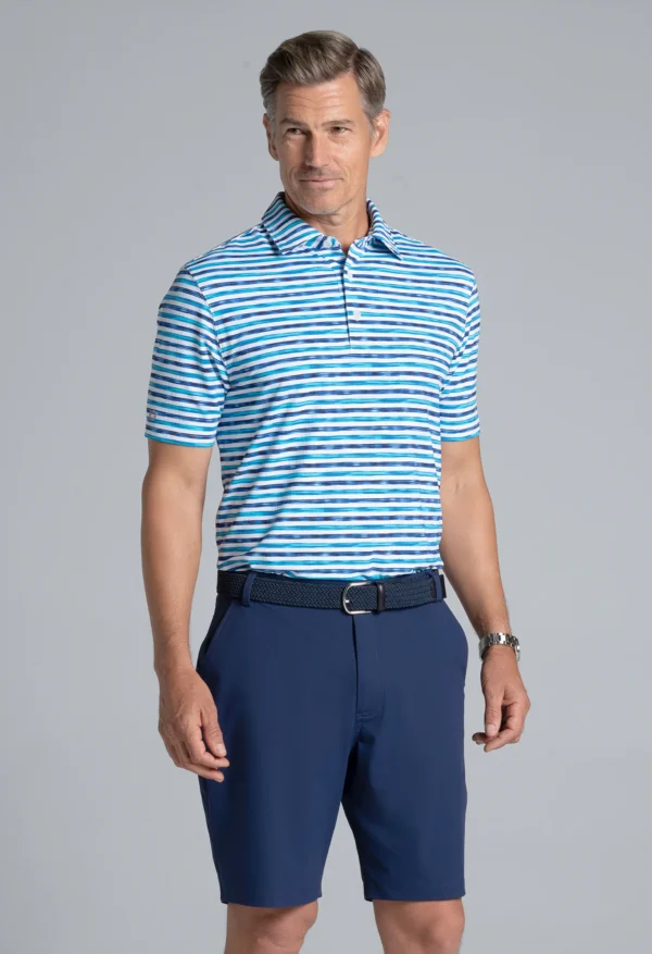 MEN'S FASHION - LANDON PRINT SHORT SLEEVE POLO - Image 9
