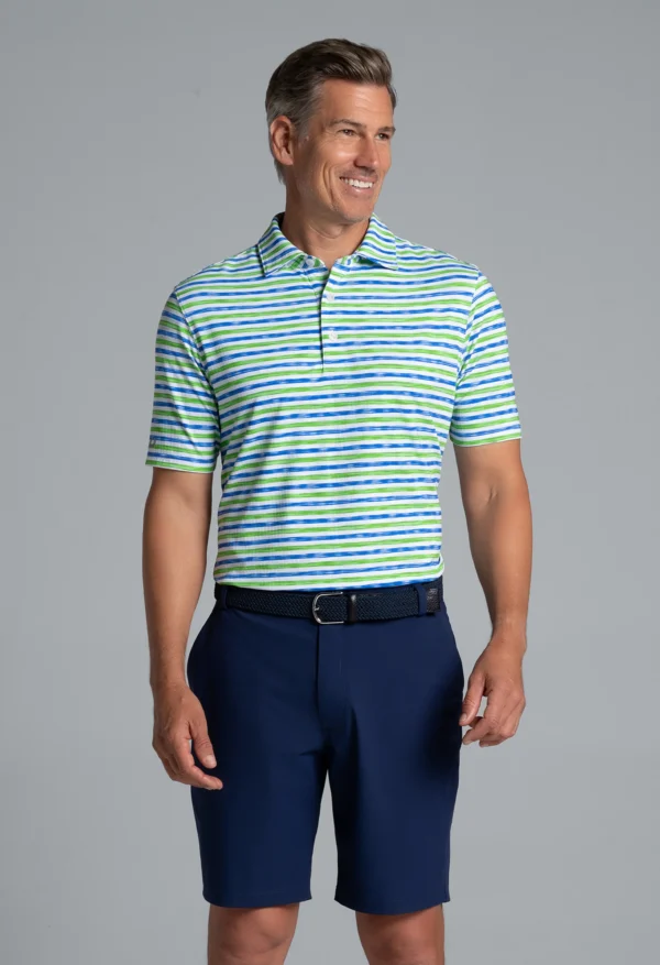 MEN'S FASHION - LANDON PRINT SHORT SLEEVE POLO - Image 2