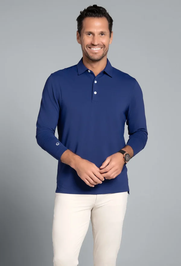 ESSENTIAL LONG SLEEVE POLO (MODERN FIT) - Image 14