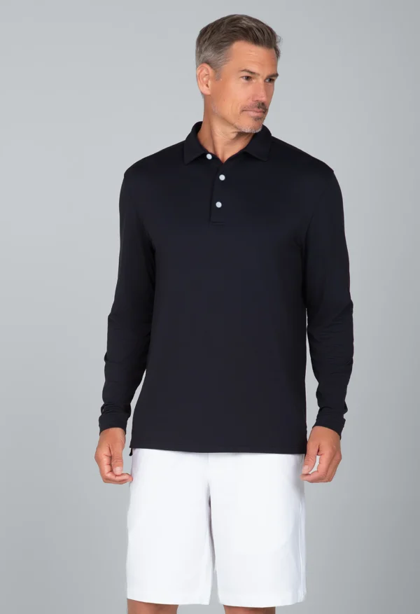 ESSENTIAL LONG SLEEVE POLO (MODERN FIT)