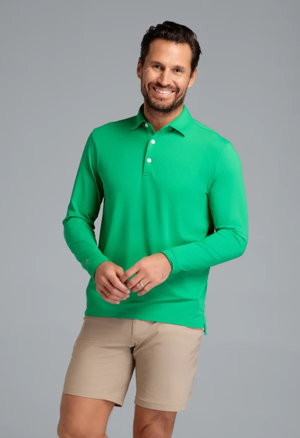 ESSENTIAL LONG SLEEVE POLO (MODERN FIT) - Image 13