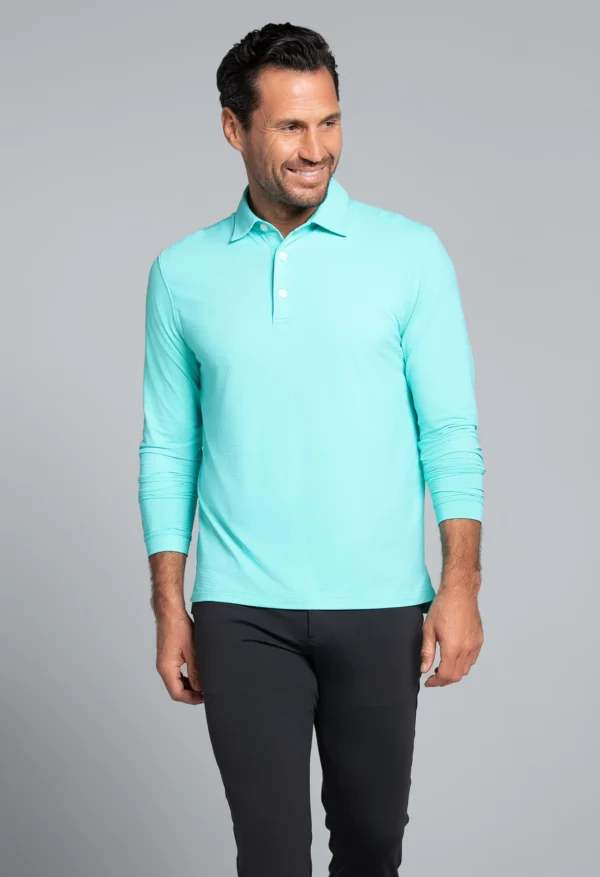 ESSENTIAL LONG SLEEVE POLO (MODERN FIT) - Image 10