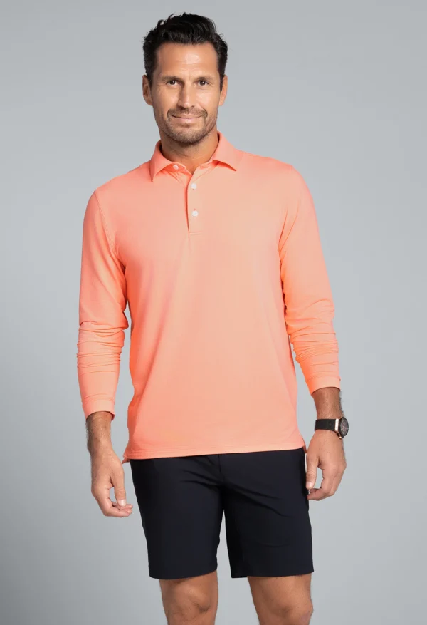 ESSENTIAL LONG SLEEVE POLO (MODERN FIT) - Image 8