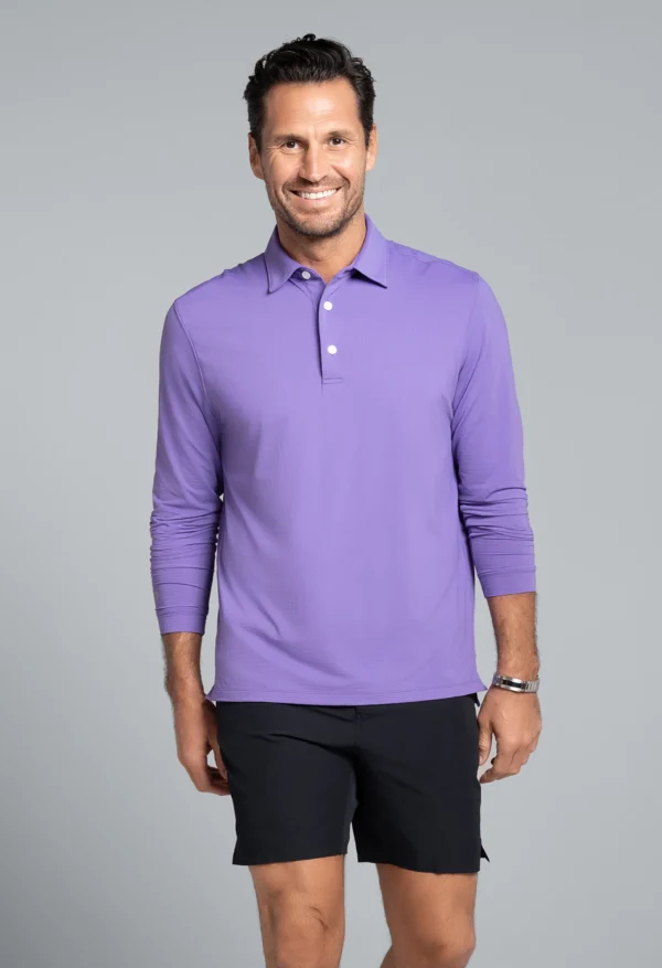 ESSENTIAL LONG SLEEVE POLO (MODERN FIT) - Image 6