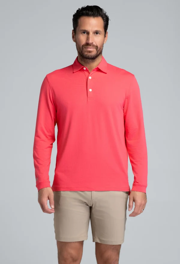 ESSENTIAL LONG SLEEVE POLO (MODERN FIT) - Image 2