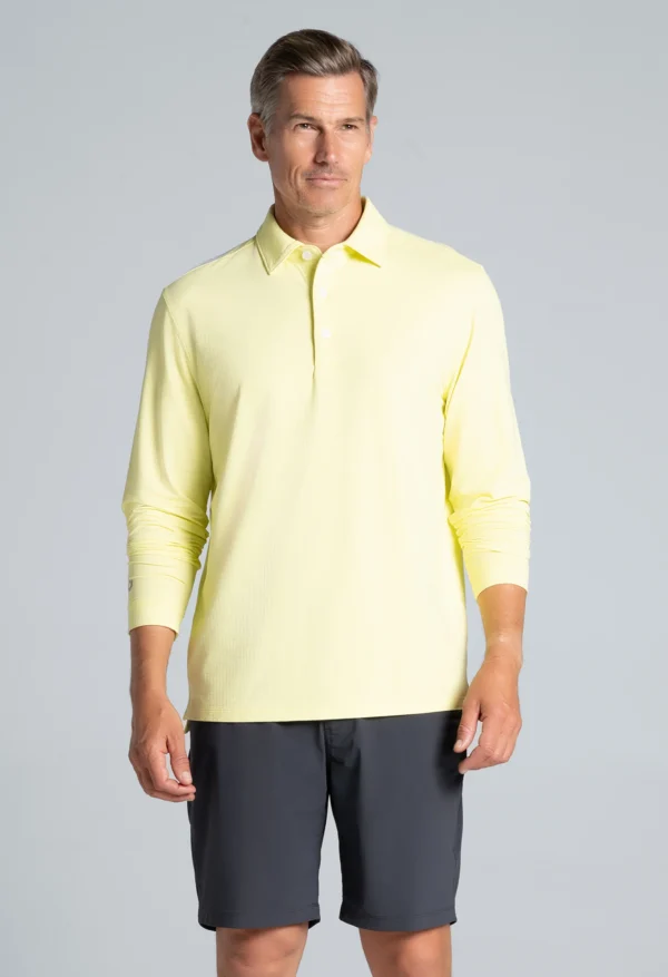 ESSENTIAL LONG SLEEVE POLO (MODERN FIT) - Image 16