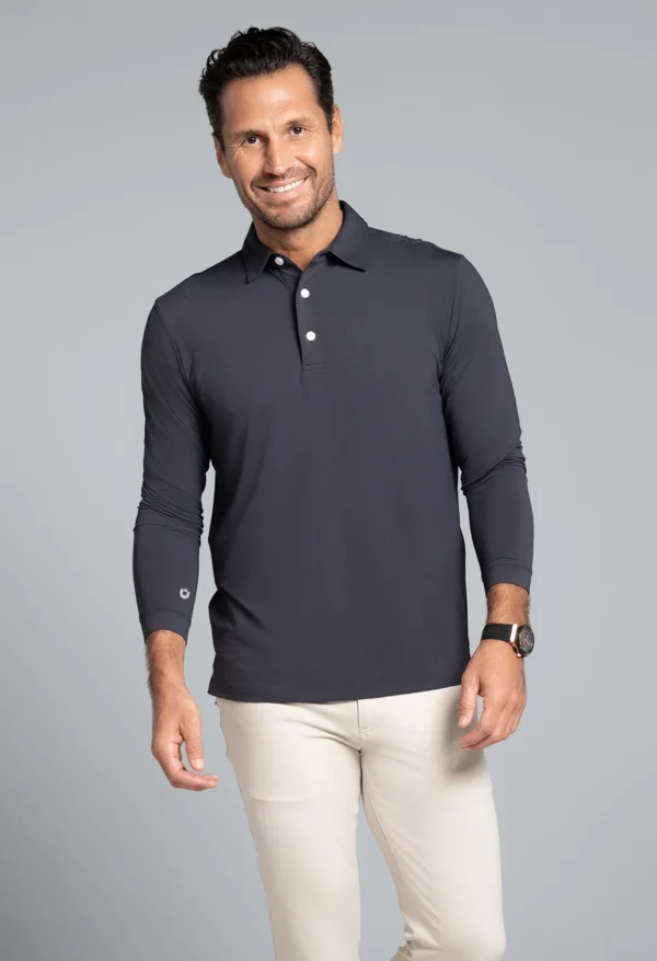 ESSENTIAL LONG SLEEVE POLO (MODERN FIT) - Image 15