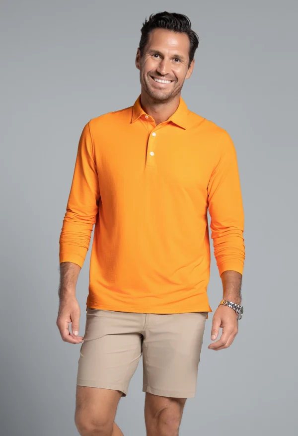 ESSENTIAL LONG SLEEVE POLO (MODERN FIT) - Image 9