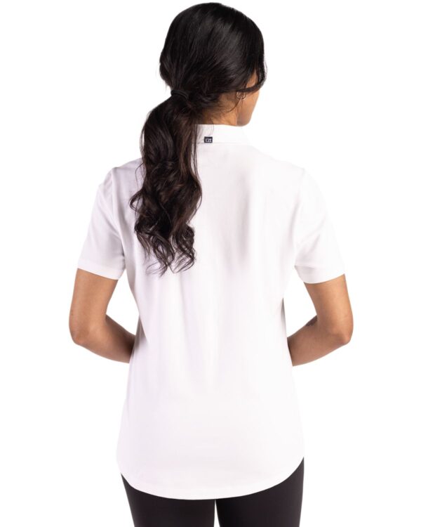 LADIES CUTTER & BUCK ADVANTAGE REFRESH EPIC CONFIDENCE RECYCLED WOMENS TRI-BLEND PIQUE POLO - Image 2
