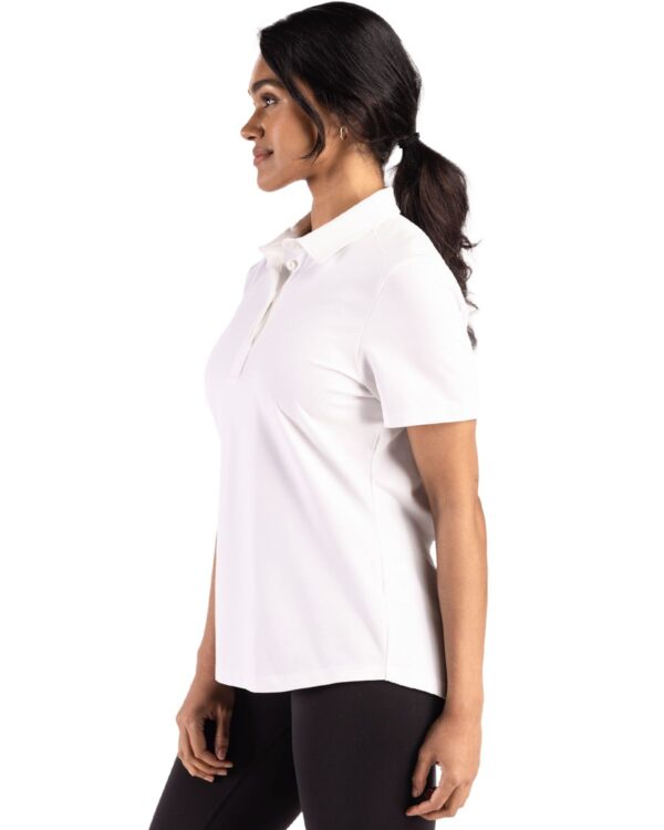 LADIES CUTTER & BUCK ADVANTAGE REFRESH EPIC CONFIDENCE RECYCLED WOMENS TRI-BLEND PIQUE POLO - Image 10