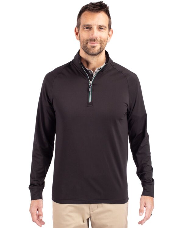 CUTTER & BUCK ADAPT ECO KNIT STRETCH RECYCLED MENS QUARTER ZIP PULLOVER - Image 23