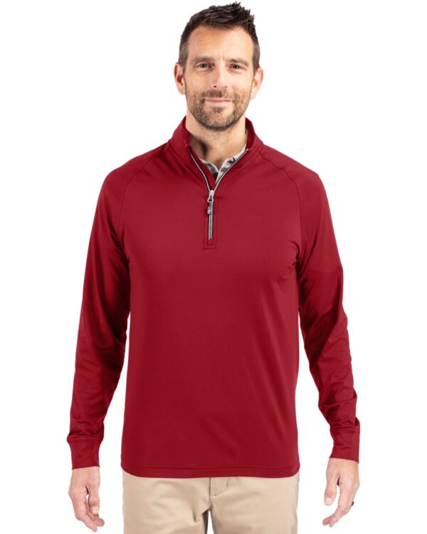 CUTTER & BUCK ADAPT ECO KNIT STRETCH RECYCLED MENS QUARTER ZIP PULLOVER - Image 18