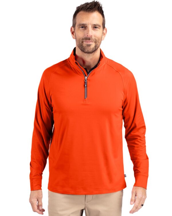 CUTTER & BUCK ADAPT ECO KNIT STRETCH RECYCLED MENS QUARTER ZIP PULLOVER - Image 17