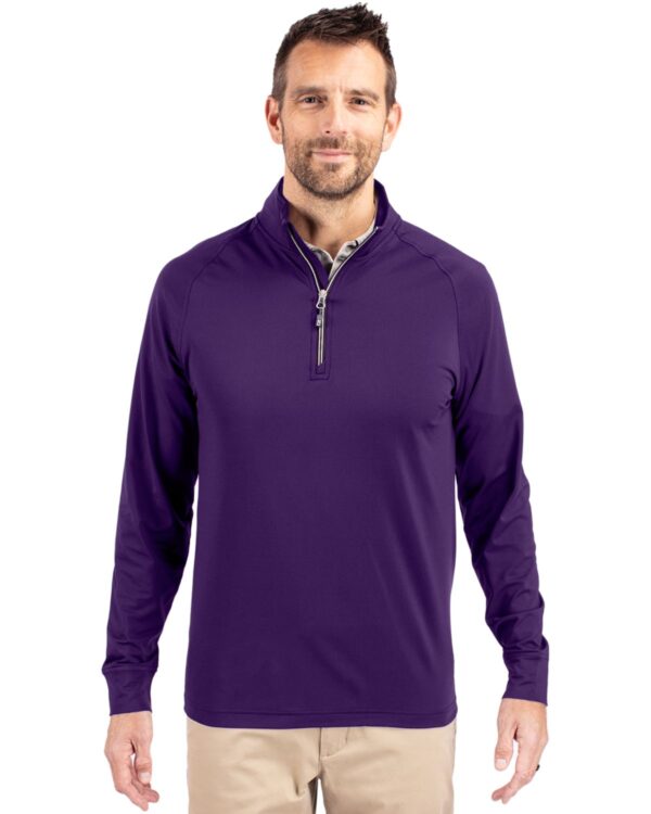 CUTTER & BUCK ADAPT ECO KNIT STRETCH RECYCLED MENS QUARTER ZIP PULLOVER - Image 16