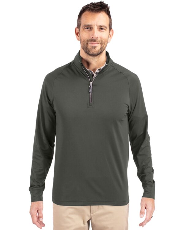 CUTTER & BUCK ADAPT ECO KNIT STRETCH RECYCLED MENS QUARTER ZIP PULLOVER - Image 13