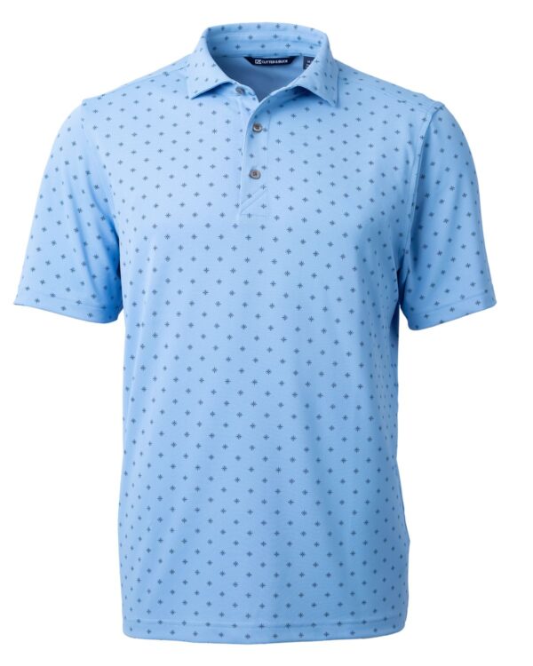 CUTTER & BUCK VIRTUE ECO PIQUE TILE PRINT RECYCLED MENS POLO - Image 7