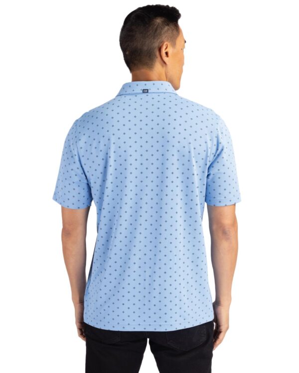 CUTTER & BUCK VIRTUE ECO PIQUE TILE PRINT RECYCLED MENS POLO - Image 4
