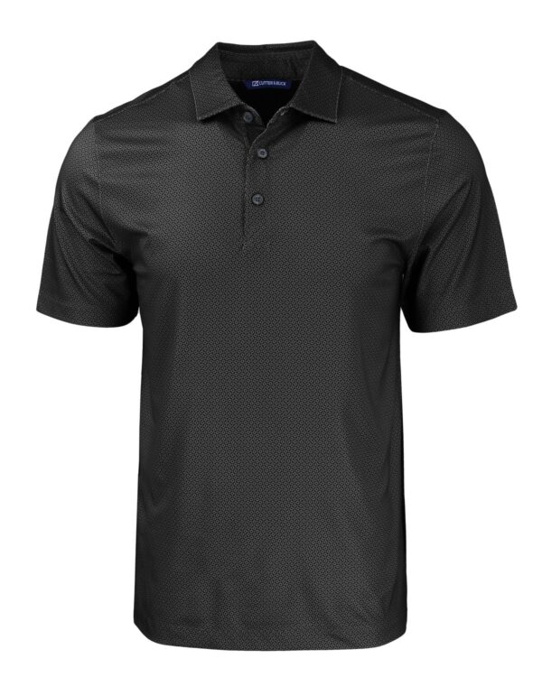 CUTTER & BUCK PIKE ECO TONAL GEO PRINT STRETCH RECYCLED MENS POLO - Image 6