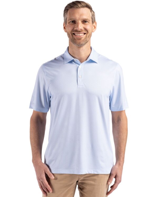 CUTTER & BUCK PIKE ECO DIAMOND DOT PRINT RECYCLED MENS POLO - Image 12