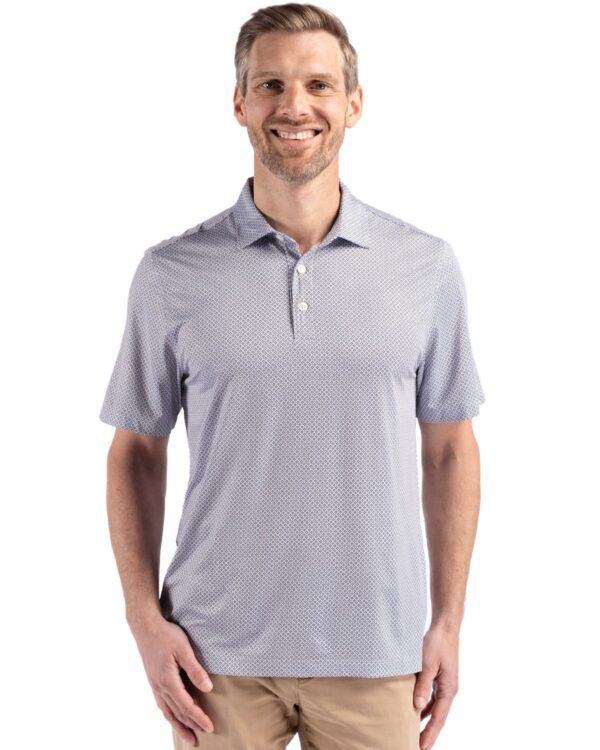 CUTTER & BUCK PIKE ECO DIAMOND DOT PRINT RECYCLED MENS POLO - Image 9