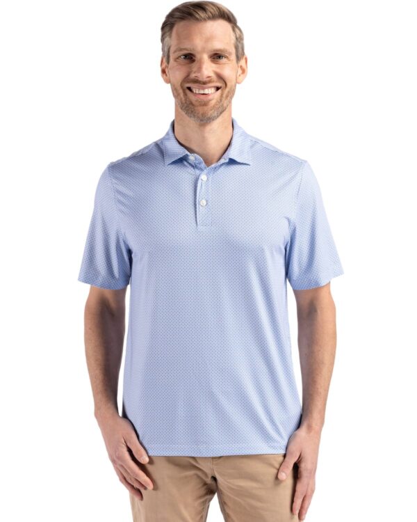 CUTTER & BUCK PIKE ECO DIAMOND DOT PRINT RECYCLED MENS POLO - Image 11