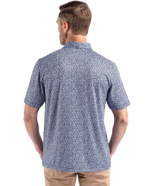 CUTTER & BUCK PIKE ECO FLORA PRINT RECYCLED MENS POLO - Image 8