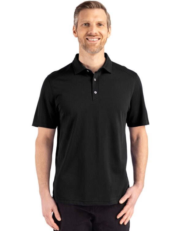CUTTER & BUCK ADVANTAGE REFRESH EPIC CONFIDENCE RECYCLED MENS TRI-BLEND PIQUE POLO - Image 9