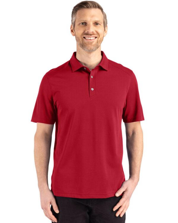 CUTTER & BUCK ADVANTAGE REFRESH EPIC CONFIDENCE RECYCLED MENS TRI-BLEND PIQUE POLO - Image 8