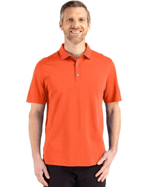 CUTTER & BUCK ADVANTAGE REFRESH EPIC CONFIDENCE RECYCLED MENS TRI-BLEND PIQUE POLO - Image 7