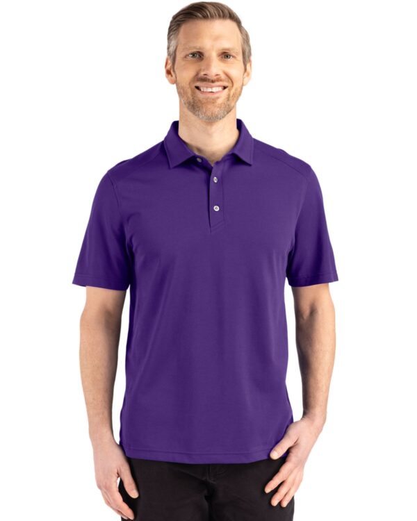 CUTTER & BUCK ADVANTAGE REFRESH EPIC CONFIDENCE RECYCLED MENS TRI-BLEND PIQUE POLO - Image 6