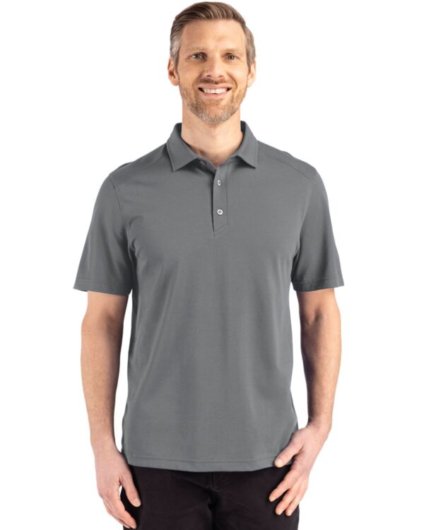 CUTTER & BUCK ADVANTAGE REFRESH EPIC CONFIDENCE RECYCLED MENS TRI-BLEND PIQUE POLO - Image 4